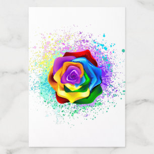 Colorful Rainbow Rose Envelope Liner