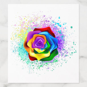 Colorful Rainbow Rose Envelope Liner