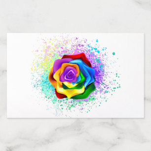 Colorful Rainbow Rose Envelope Liner