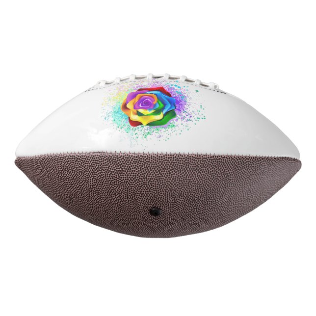 Colorful Rainbow Rose Football (Rotated 270)