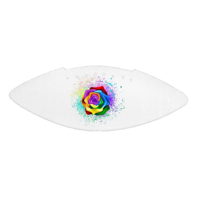 Colorful Rainbow Rose Football (Panel)