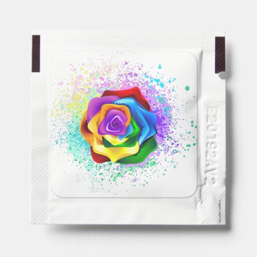 Colorful Rainbow Rose Hand Sanitizer Packet