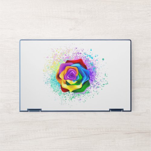 Colorful Rainbow Rose HP Laptop Skin