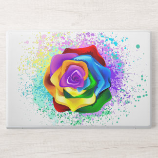 Colorful Rainbow Rose HP Laptop Skin