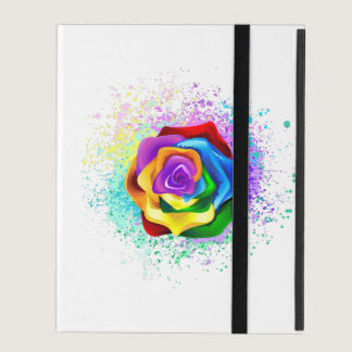 Colorful Rainbow Rose iPad Case
