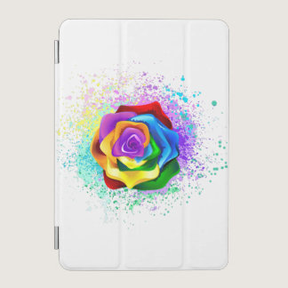 Colorful Rainbow Rose iPad Mini Cover