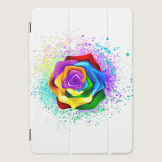 Colorful Rainbow Rose iPad Pro Cover