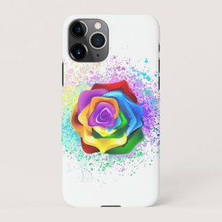 Colorful Rainbow Rose iPhone 11Pro Case