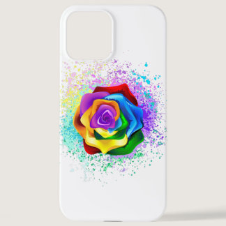 Colorful Rainbow Rose iPhone 12 Pro Max Case