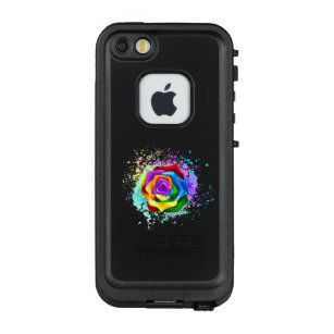 Colorful Rainbow Rose LifeProof FRĒ iPhone SE/5/5s Case