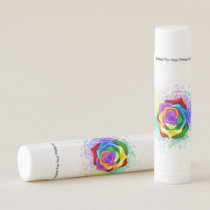 Colorful Rainbow Rose Lip Balm