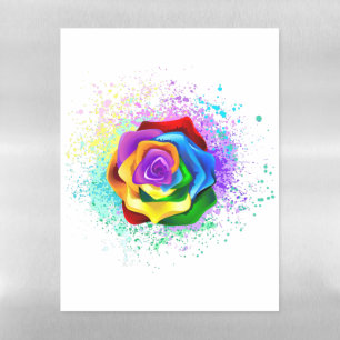 Colorful Rainbow Rose Magnetic Dry Erase Sheet