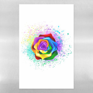 Colorful Rainbow Rose Magnetic Dry Erase Sheet