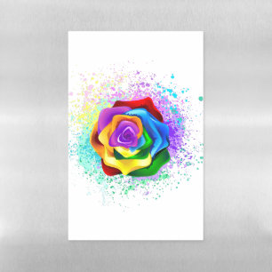 Colorful Rainbow Rose Magnetic Dry Erase Sheet