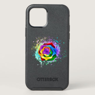 Colorful Rainbow Rose OtterBox Symmetry iPhone 12 Pro Case