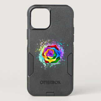 Colorful Rainbow Rose OtterBox Commuter iPhone 12 Pro Case