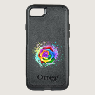 Colorful Rainbow Rose OtterBox Commuter iPhone SE/8/7 Case