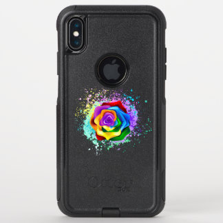 Colorful Rainbow Rose OtterBox Commuter iPhone XS Max Case