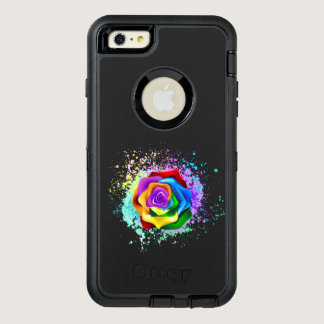 Colorful Rainbow Rose OtterBox Defender iPhone Case