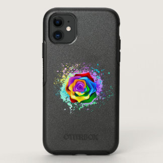 Colorful Rainbow Rose OtterBox Symmetry iPhone 11 Case