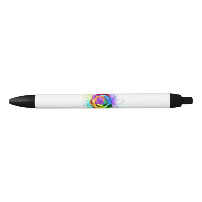 Colorful Rainbow Rose Pen (Front)
