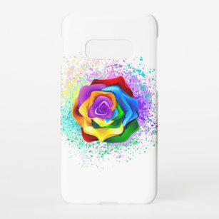 Colorful Rainbow Rose Samsung Galaxy S10E Case