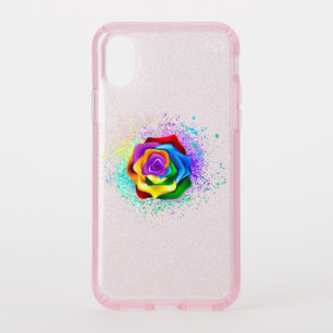 Colorful Rainbow Rose Speck iPhone XS Case