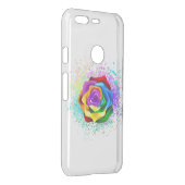 Colorful Rainbow Rose Uncommon Google Pixel Case (Back/Right)