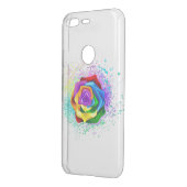 Colorful Rainbow Rose Uncommon Google Pixel Case (Back/Left)