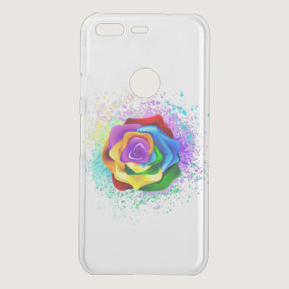 Colorful Rainbow Rose Uncommon Google Pixel Case