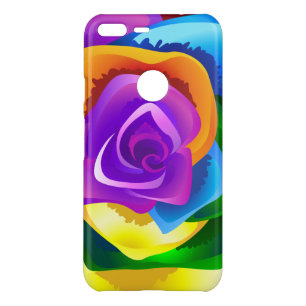 Colorful Rainbow Rose Uncommon Google Pixel XL Case
