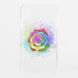 Colorful Rainbow Rose iPhone XR Case