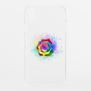 Colorful Rainbow Rose iPhone XR Case