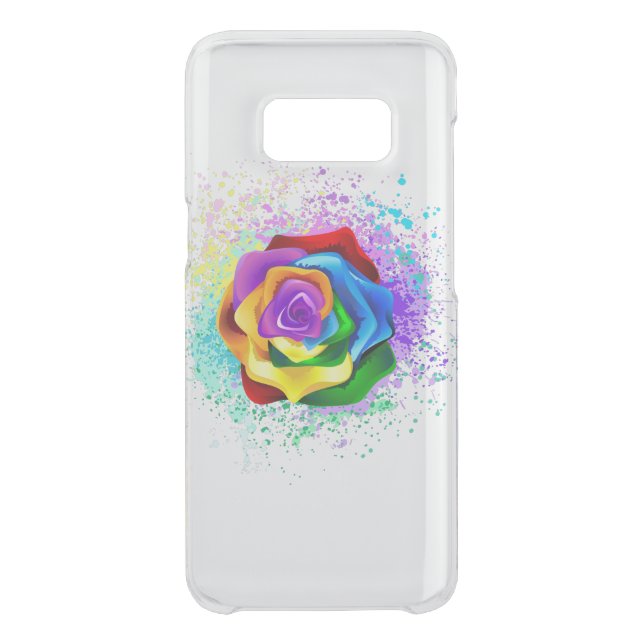 Colorful Rainbow Rose Uncommon Samsung Galaxy Case (Back)