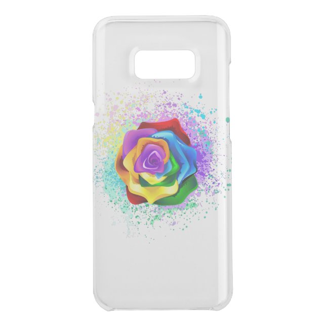 Colorful Rainbow Rose Uncommon Samsung Galaxy Case (Back)