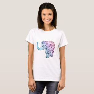 colorful rainbow save the elephants art draw shirt