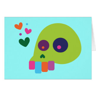 Colorful Rainbow Skull Cards