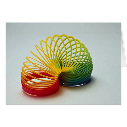 Colorful Rainbow slinky toy for kids (Front Horizontal)