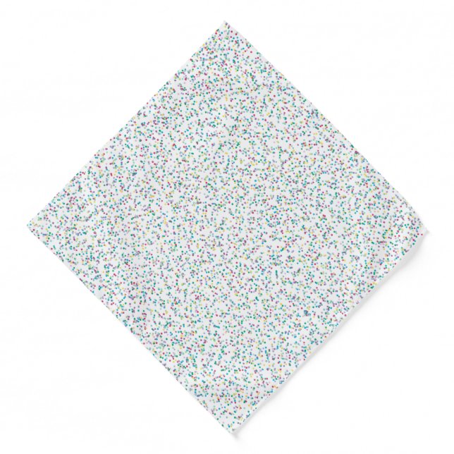 Colorful Rainbow Speckled Dots Bandana (Front)