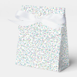 Colorful Rainbow Speckled Dots Favor Boxes