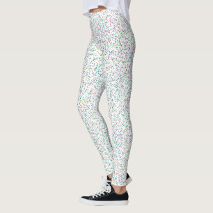 Colorful Rainbow Speckled Dots Leggings