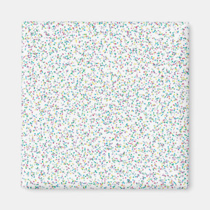 Colorful Rainbow Speckled Dots Magnet