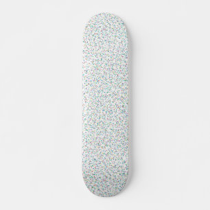 Colorful Rainbow Speckled Dots Skateboard