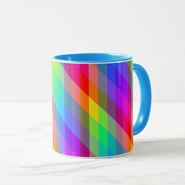 Colorful Rainbow Spectral Prisms Mug (Front Right)