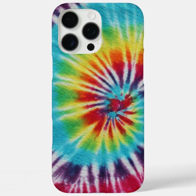 Colorful Rainbow Spiral Tie Dye Case-Mate iPhone Case (Back)