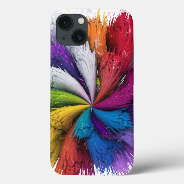 Colorful Rainbow Splash Case-Mate iPhone Case (Back)