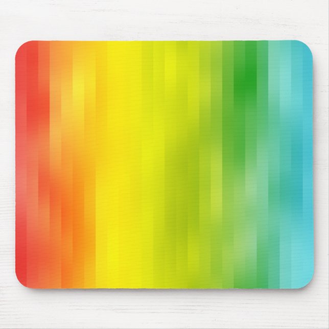 Colorful Rainbow Stripes Mousepad (Front)