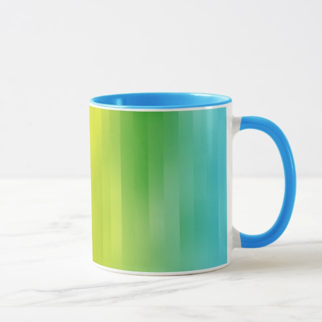 Colorful Rainbow Stripes Mug (Right)