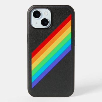 Colorful Rainbow Stripes Iphone 15 Case by FantasyCases at Zazzle