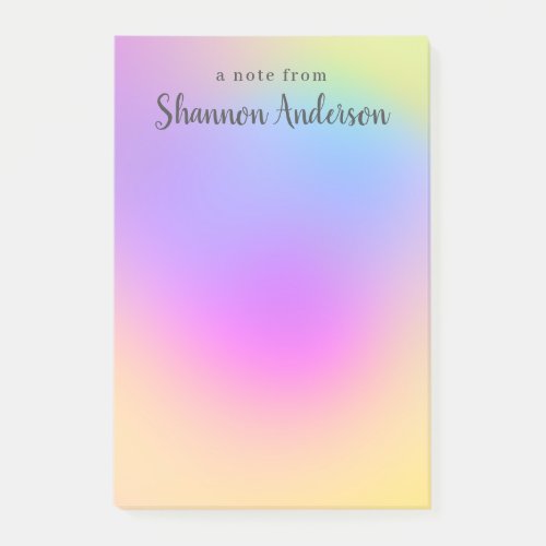 Colorful rainbow style abstract pattern post_it notes